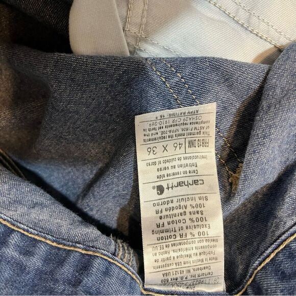 Carhartt FR Relaxed Fit HRC2 Utility Work Jeans Size W46 L34 - Picture 3 of 11